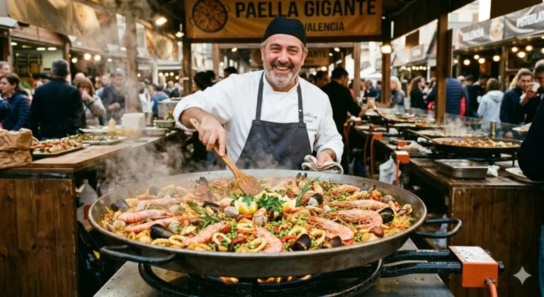 Um chef de cozinha sorridente