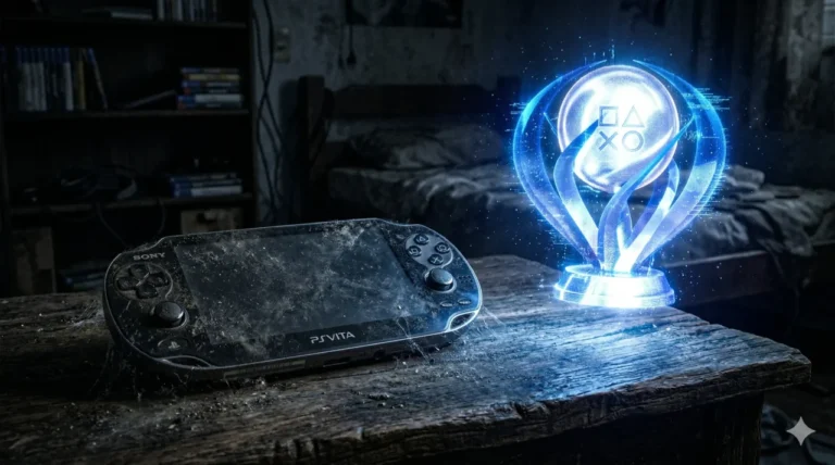 console-portatil-psp-vita-antigo-poeira-taca-platina-brilhante-misterio