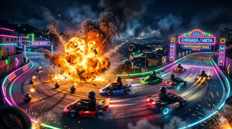 pista-corrida-explosao-bombas-karts-misterio-mario-kart-world