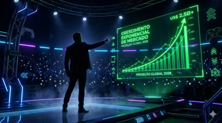 executivo-apresentando-grafico-crescimento-verde-palco-videogame-misterio