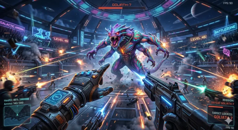 jogador-oculos-vr-frente-monstro-alienigena-arena-batalha